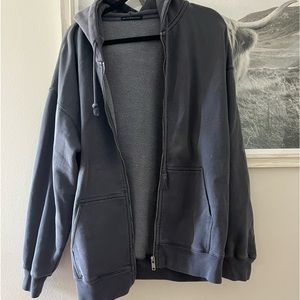 Brandy Melville oversized zip up